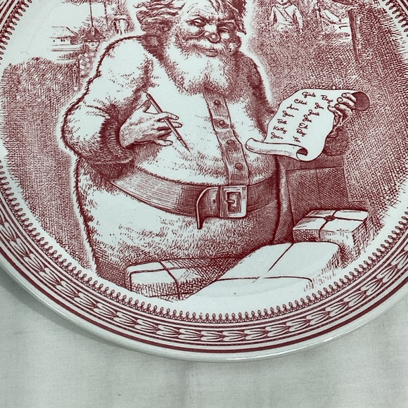 Spode Saint Nick Plates X Williams Sonoma NWOB Lot of 2 - Picture 6 of 8
